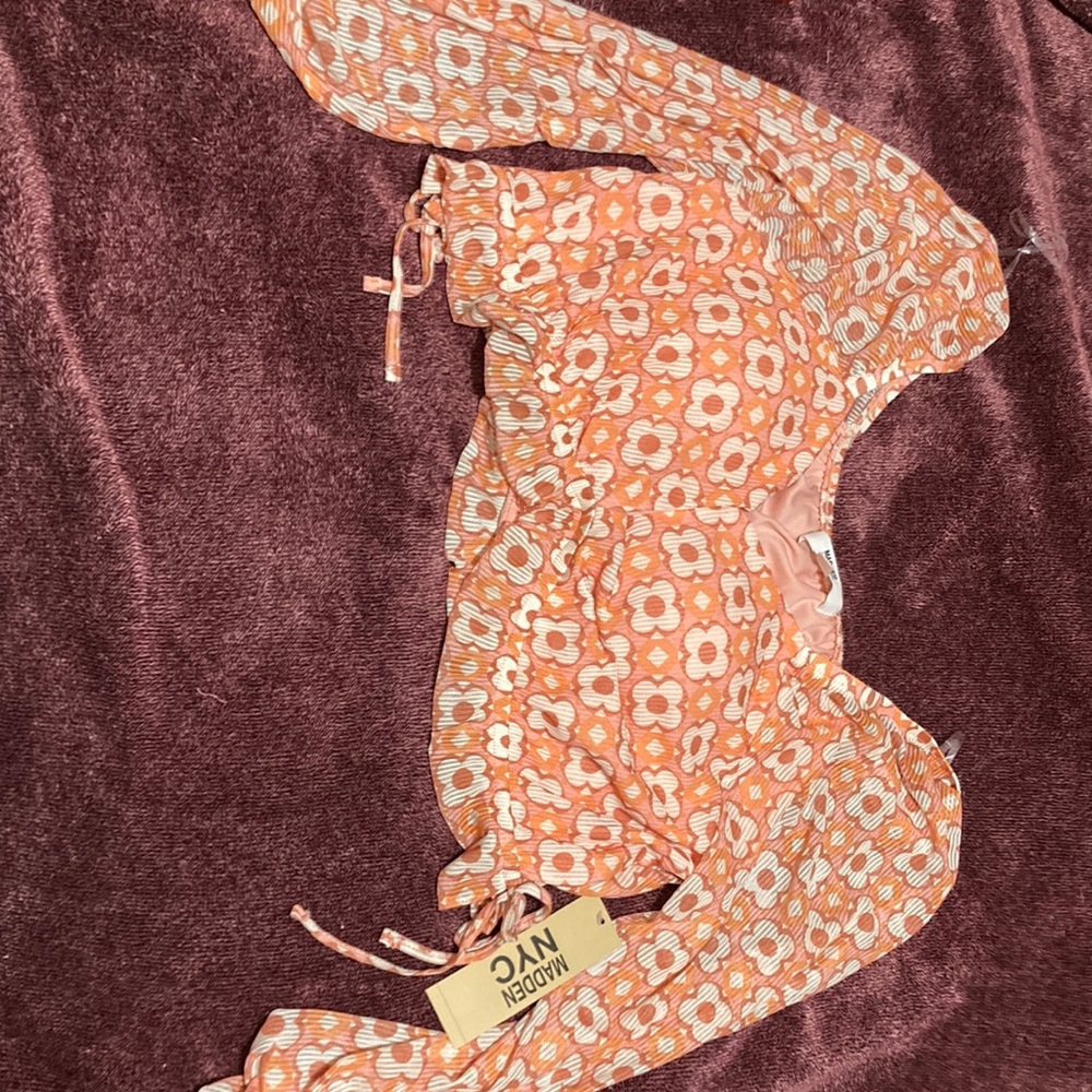 Madden nyc blossom 80s vibe shirt